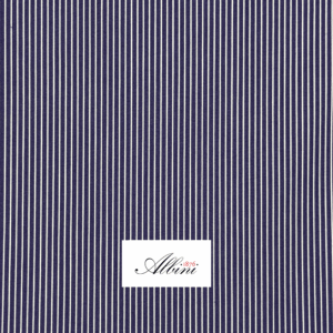 Albini Tiny Stripe | Navy