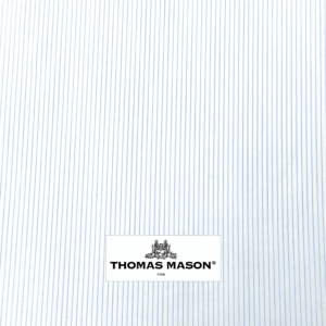 Thomas Mason Journey Narrow Stripe | Blue