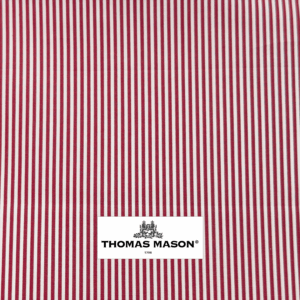 Thomas Mason Narrow Stripe | Red